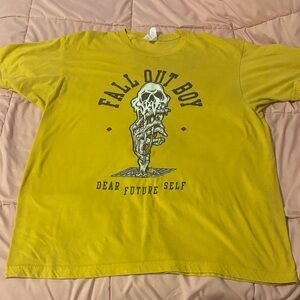 Tultex Yellow Graphic Tee